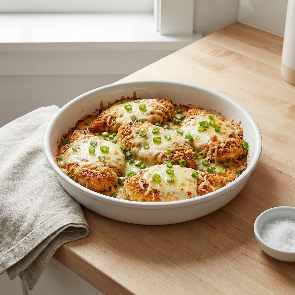 Creamy Parmesan Ranch Baked Chicken