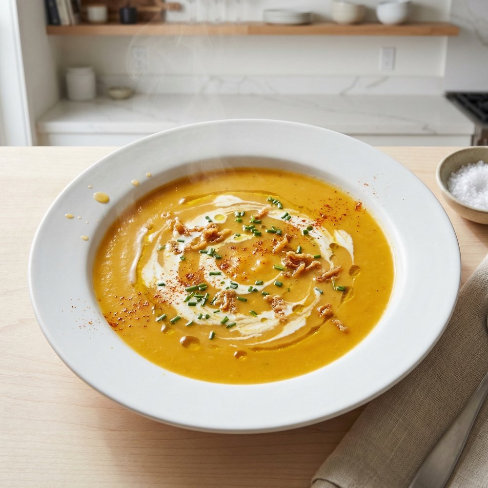 Roasted Butternut Squash Cream Soup