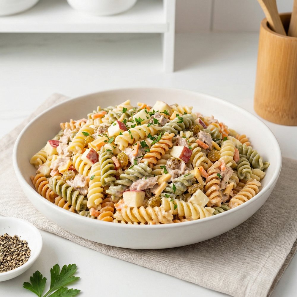 All-in-One Macaroni Salad with Five Food Groups