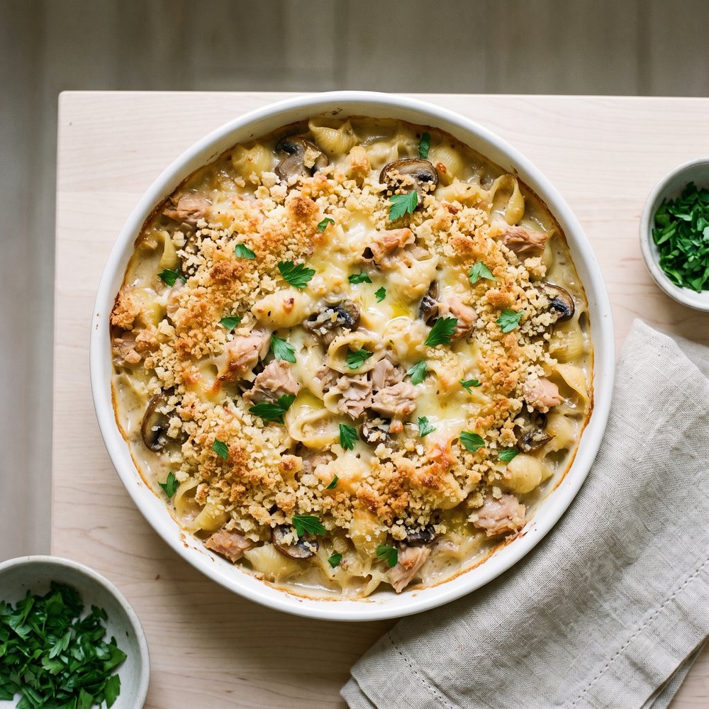 Creamy Tuna Macaroni Bake