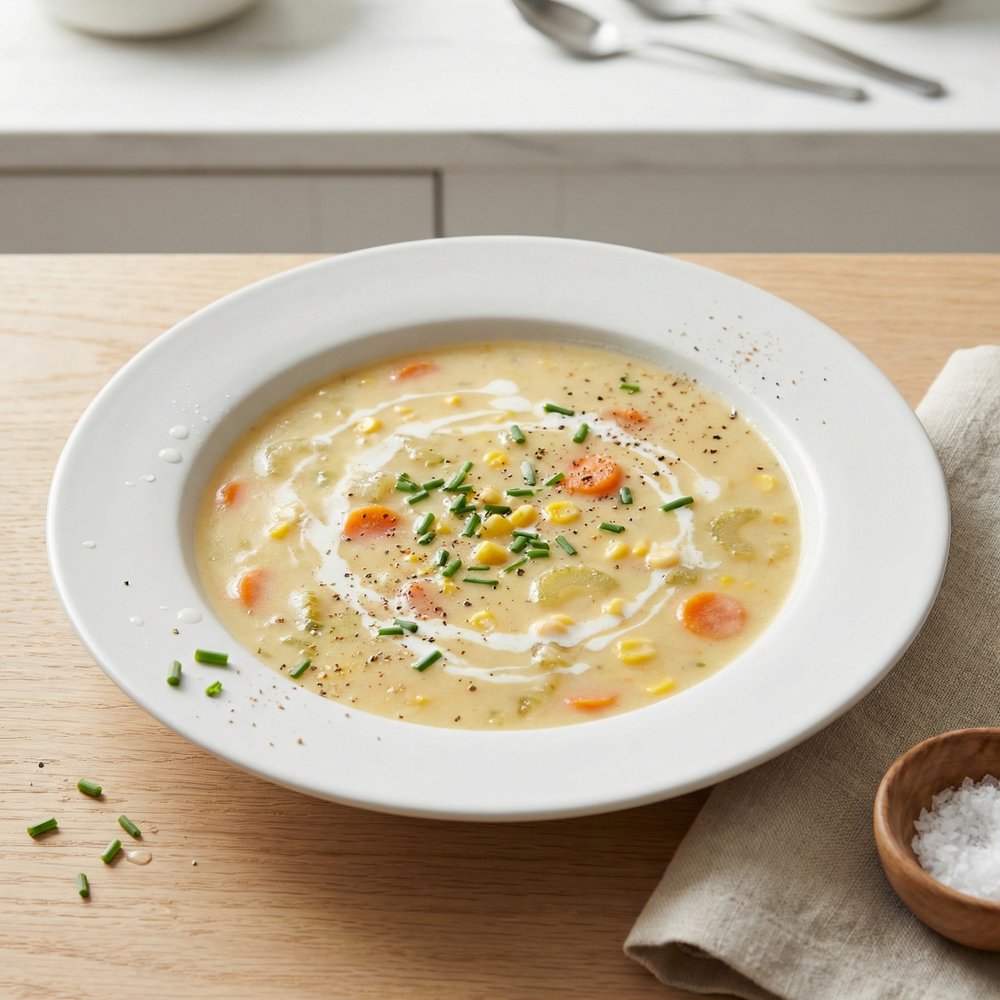 Easy Vegetarian Corn Chowder