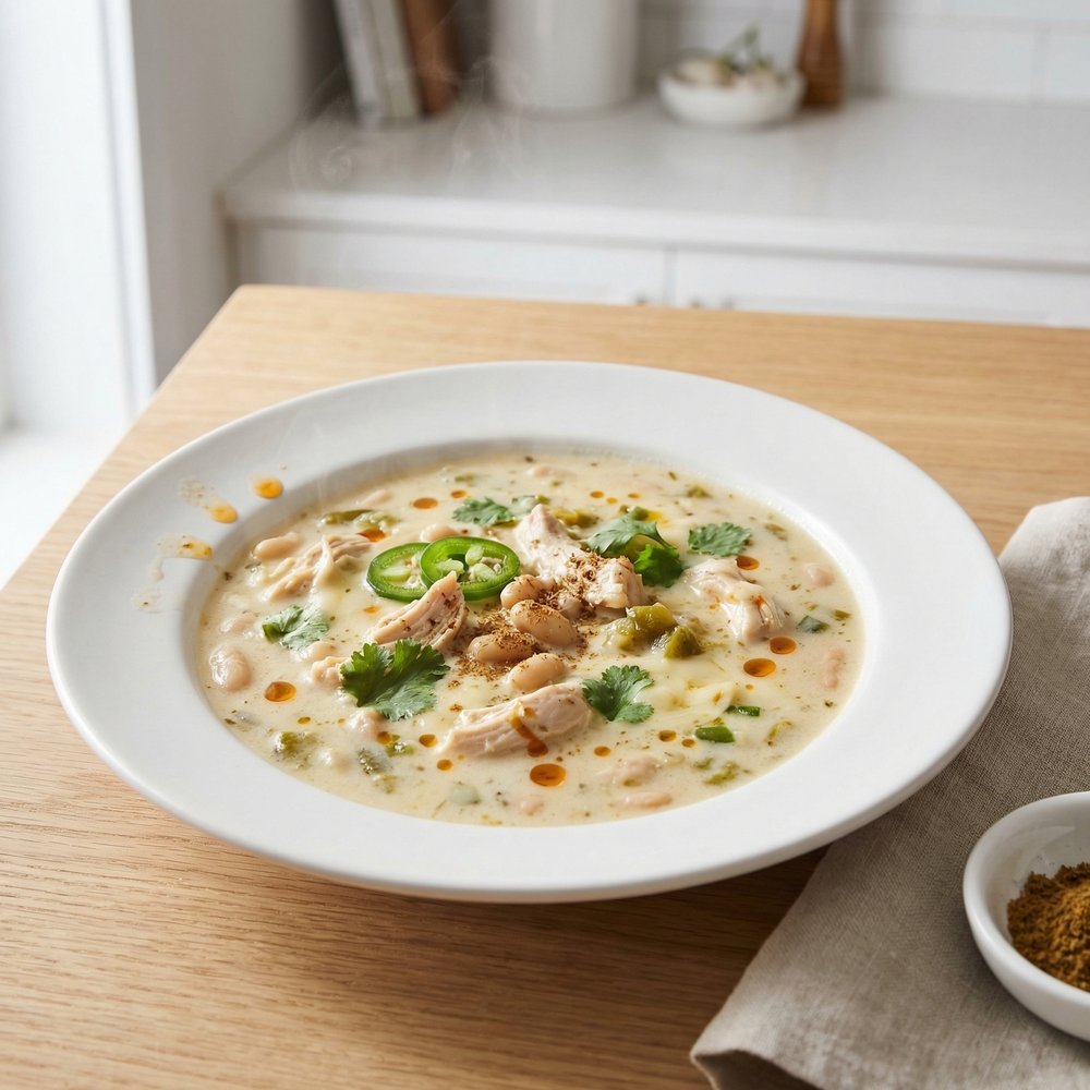 Cha Cha's Creamy White Chicken Chili