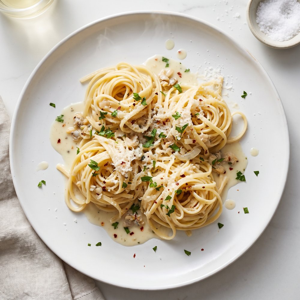 Creamy White Clam Linguine Sauce