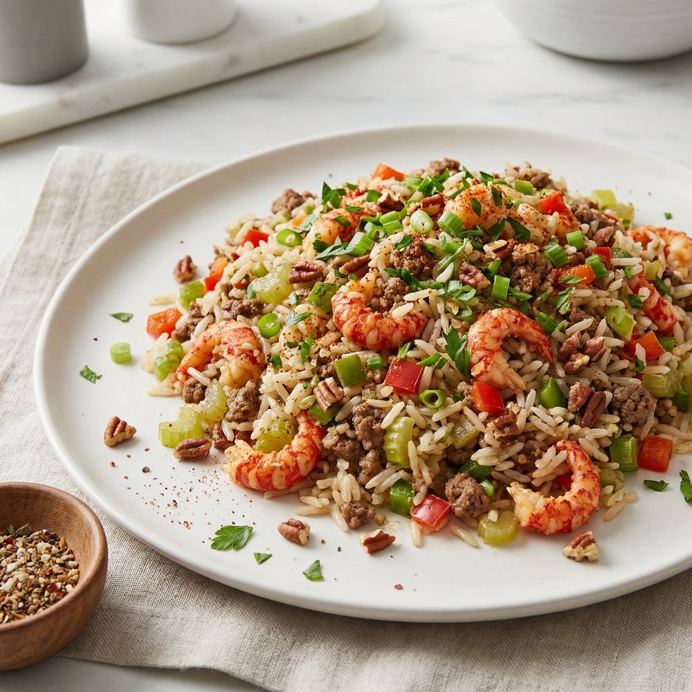 Creole Crawfish Rice Dressing