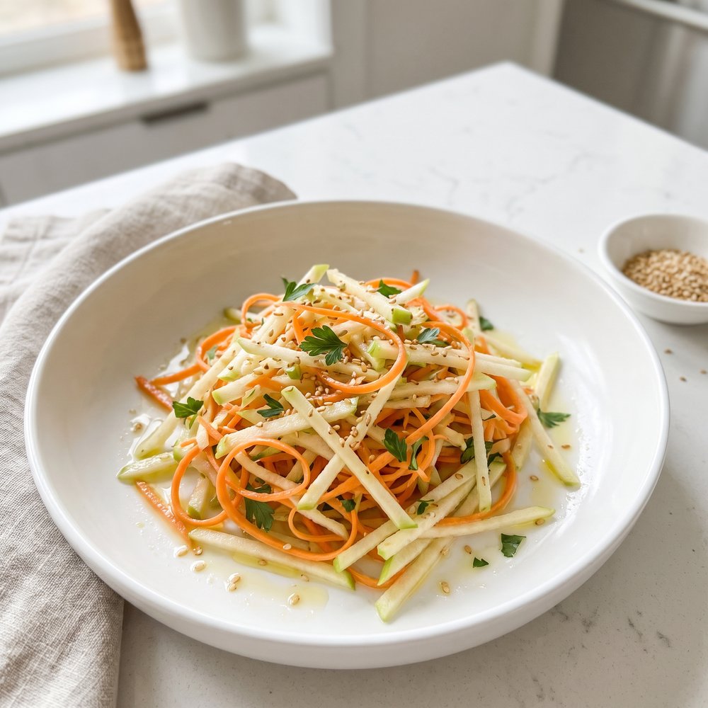 Crisp Apple and Carrot Shred Salad
