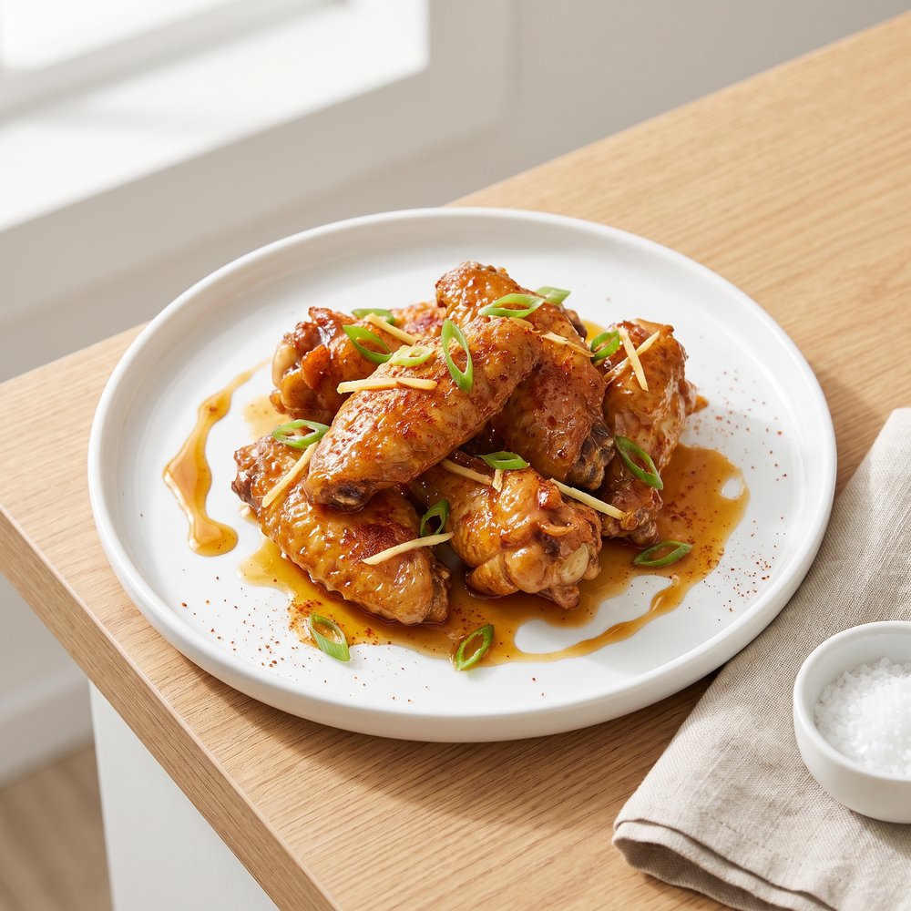 Crisp Honey-Garlic Air Fryer Wings