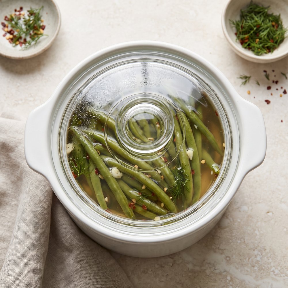 Crisp Pickled Green Beans