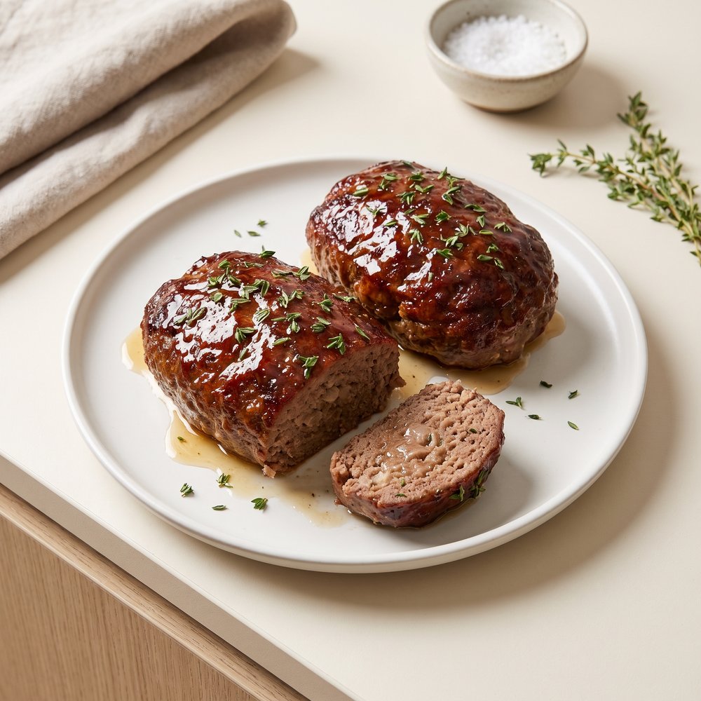 Crispy-Edged Air Fryer Meatloaf
