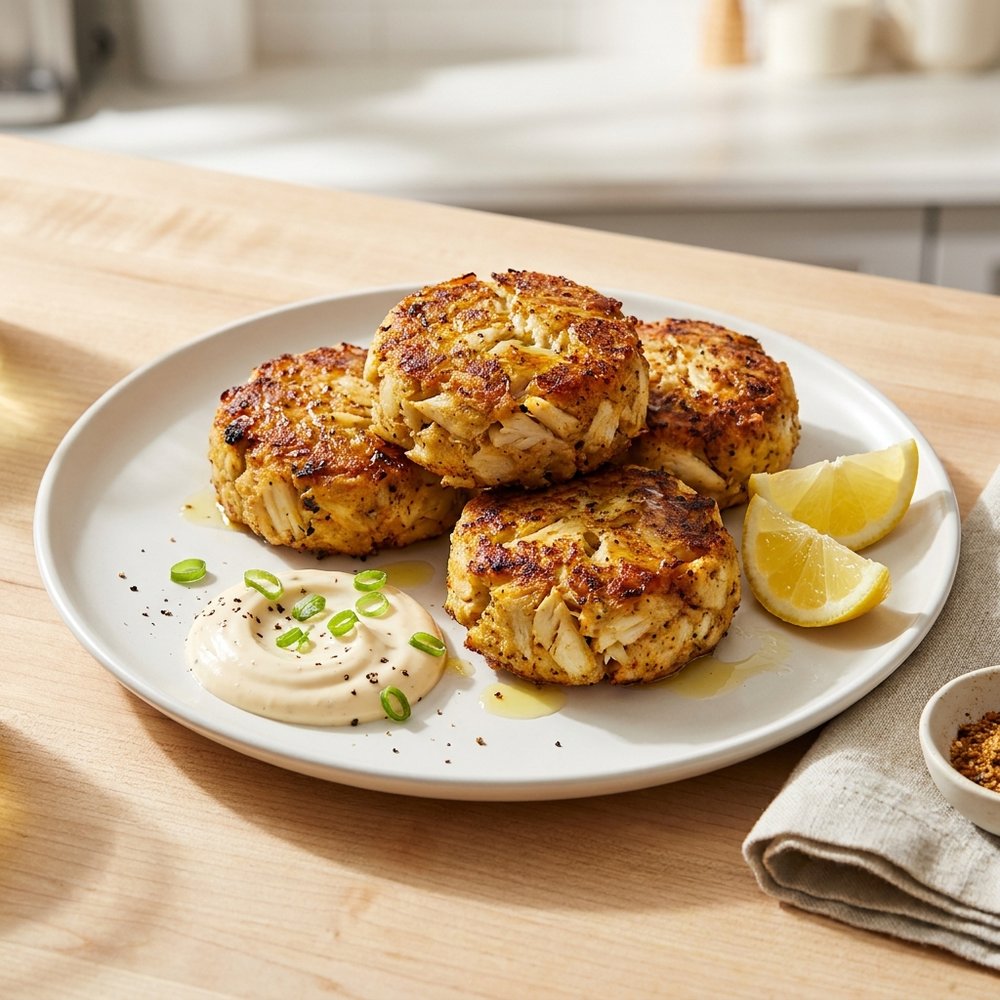 Crispy Air-Fried Crab Cakes