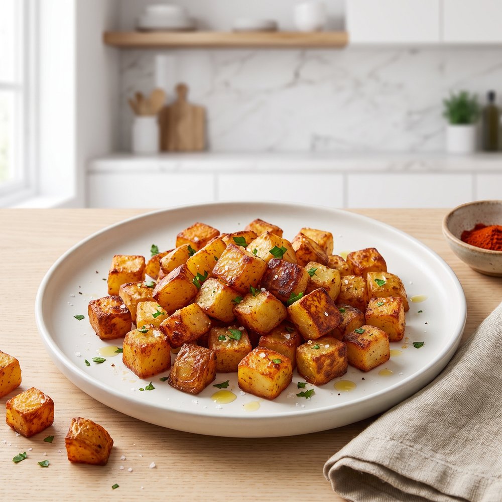 Crispy Air Fryer Breakfast Potatoes with Seasoning