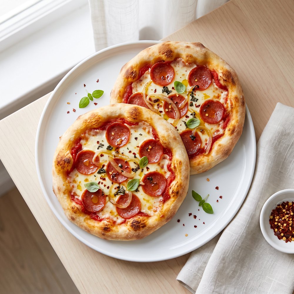 Crispy Air Fryer Pepperoni Pizza
