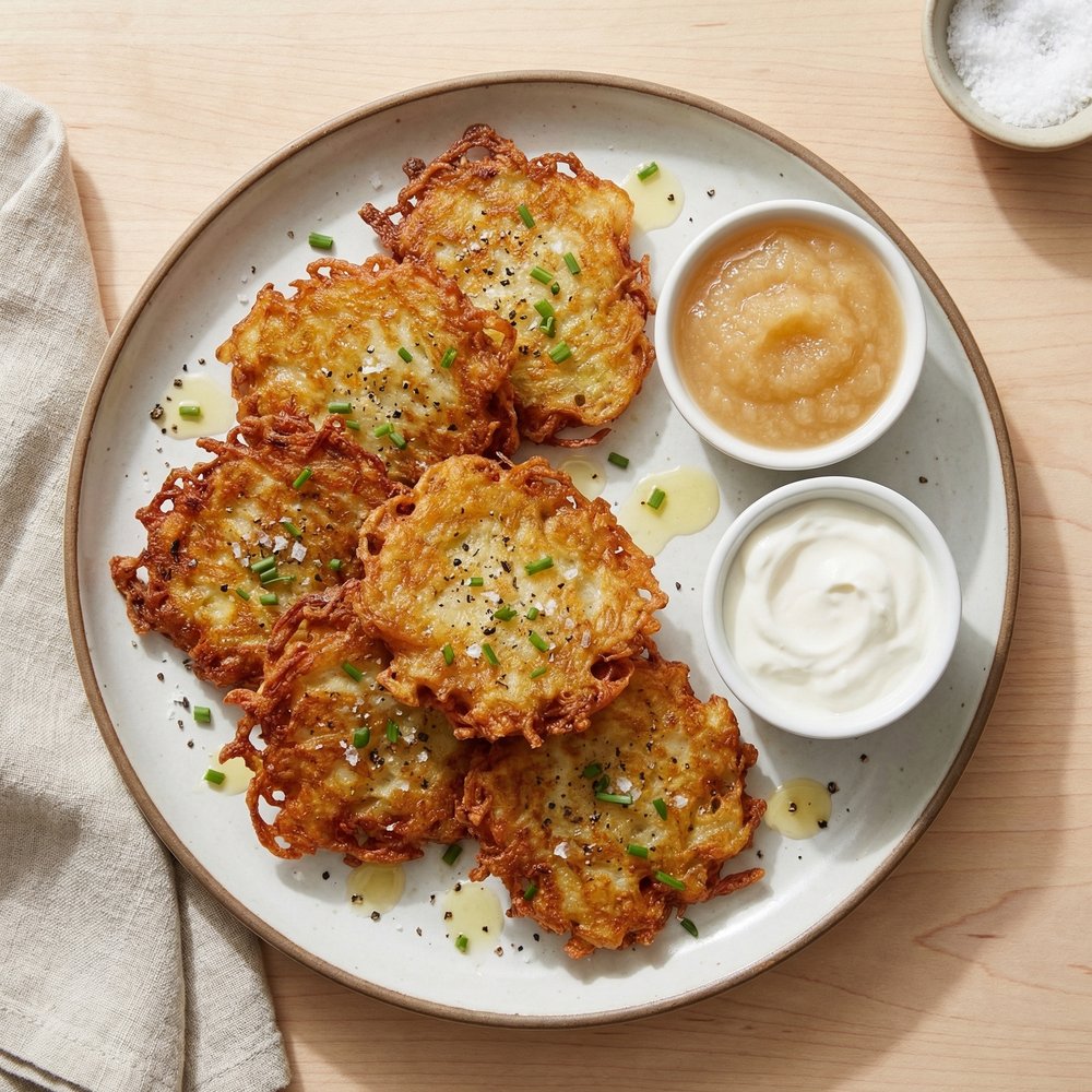 Quick Air-Fryer Potato Latkes