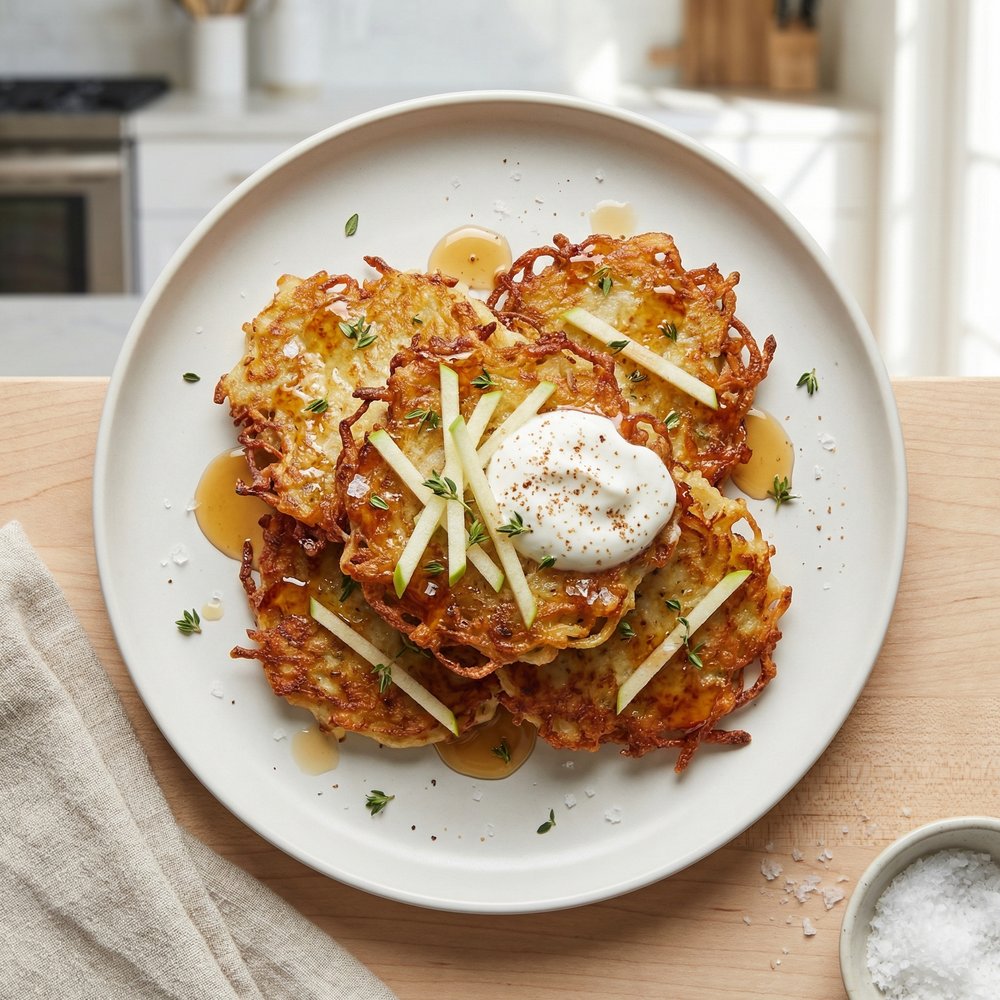 Apple-Potato Latkes