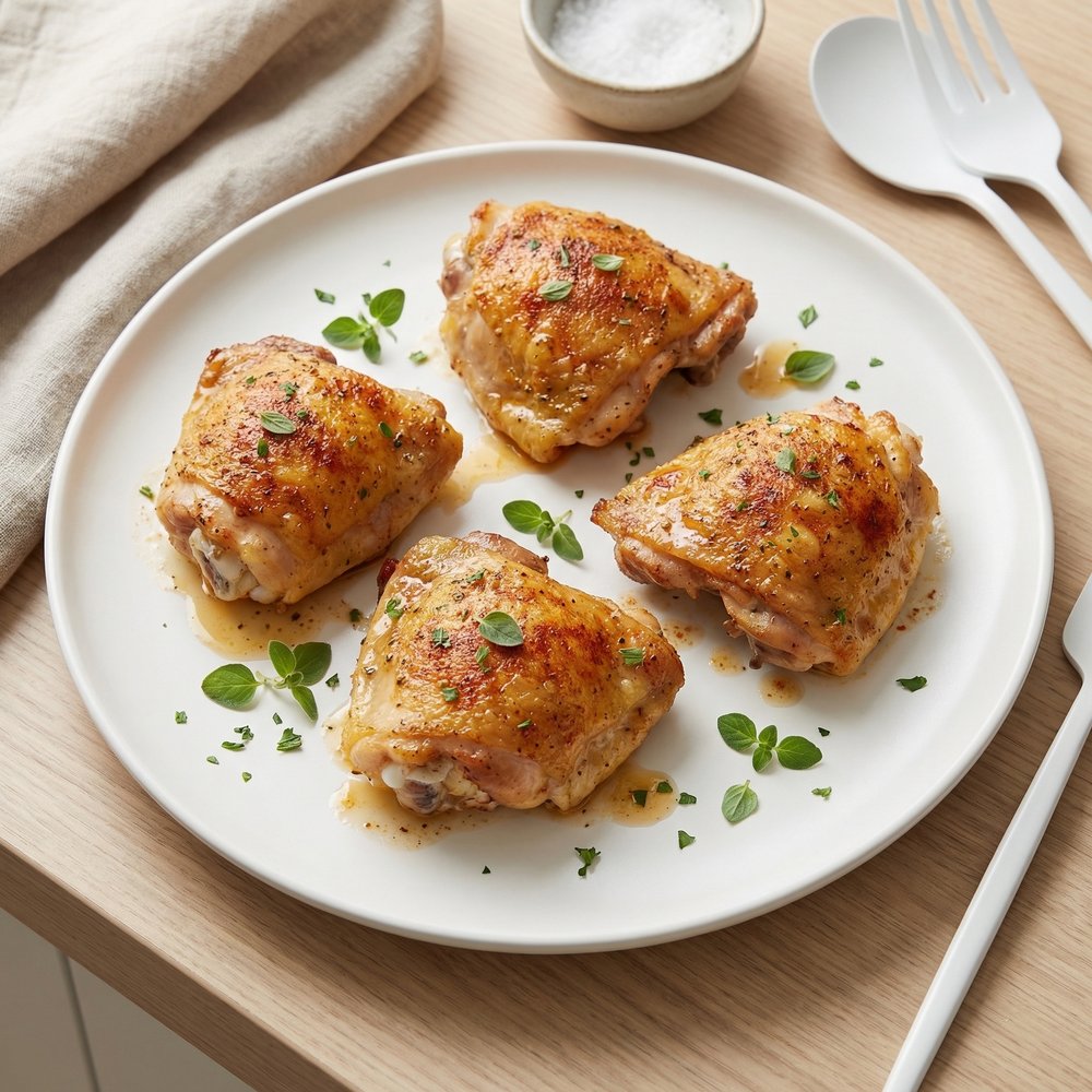 Oven-Roasted Chicken Thighs: Crispy Skin, Tender Meat
