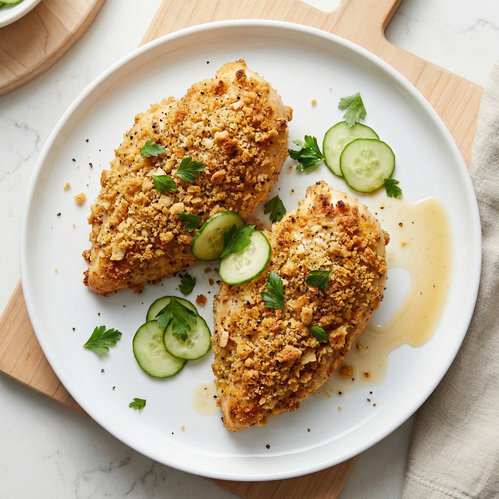 Crispy Oven-Baked Chicken Breasts