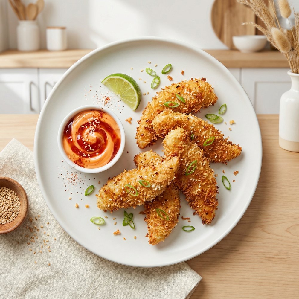 Crispy Coconut-Crusted Chicken Strips