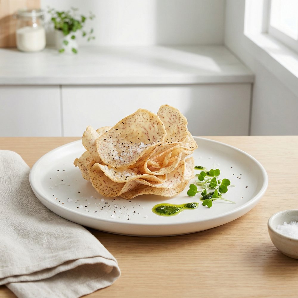 Baked Taro Chips