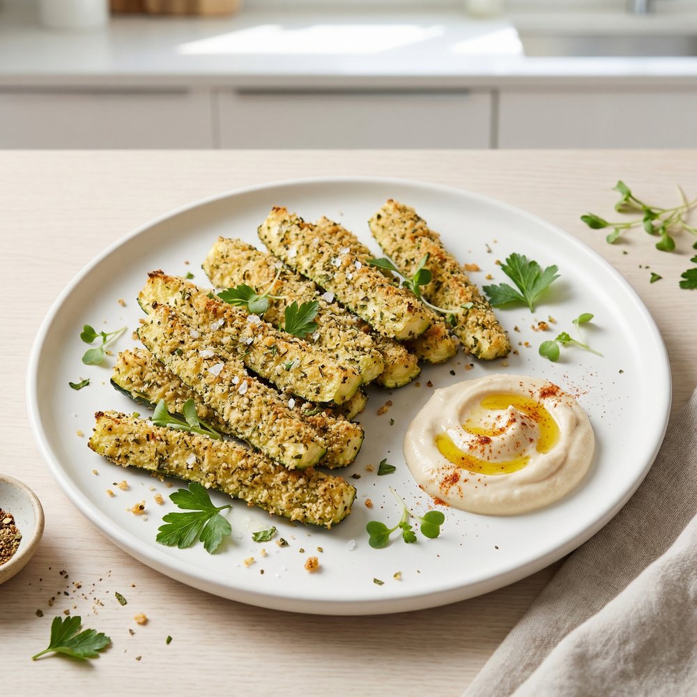 Vegan Oven-Fried Zucchini Sticks