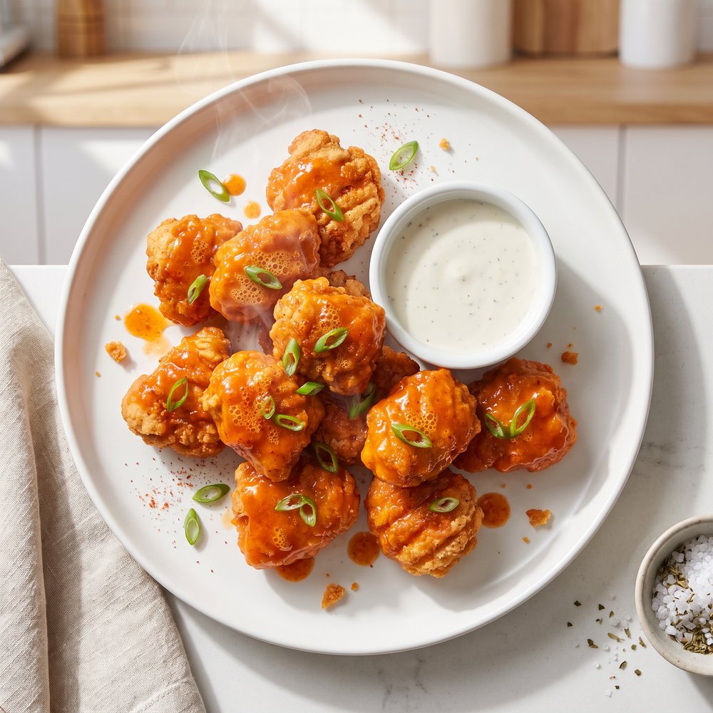Crispy Boneless Buffalo-Style Chicken Bites
