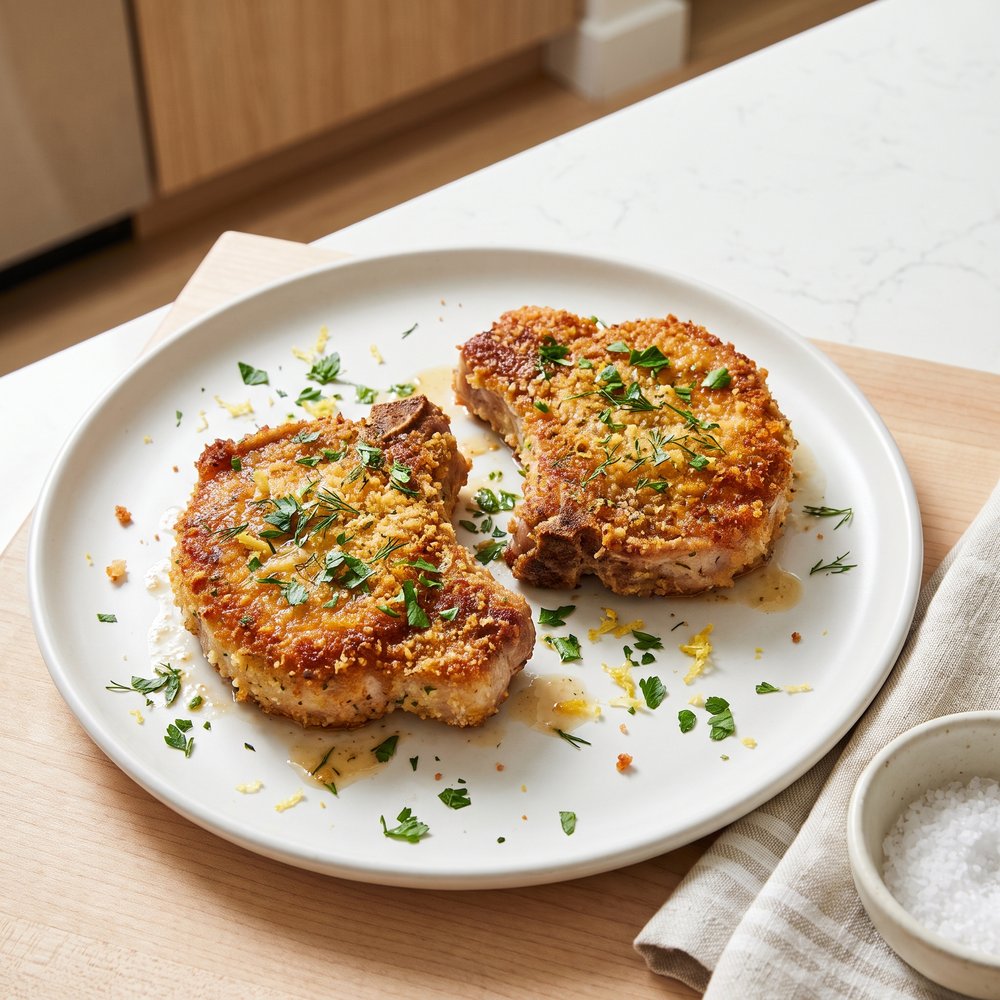 Crispy Breaded Center-Cut Pork Chops