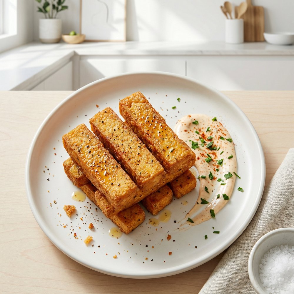 Crispy Breaded Tofu with Gentle Spice