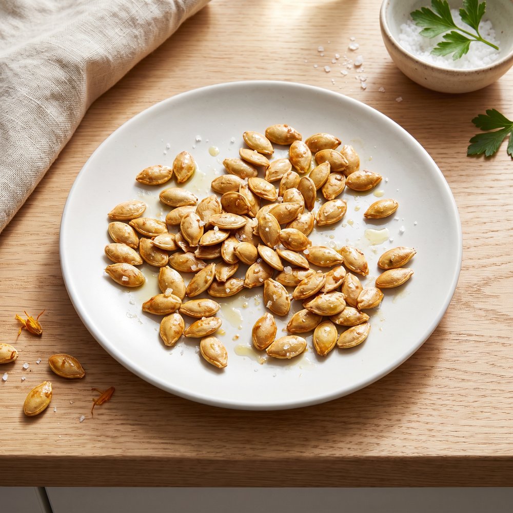 Crispy Buttered Pumpkin Seeds