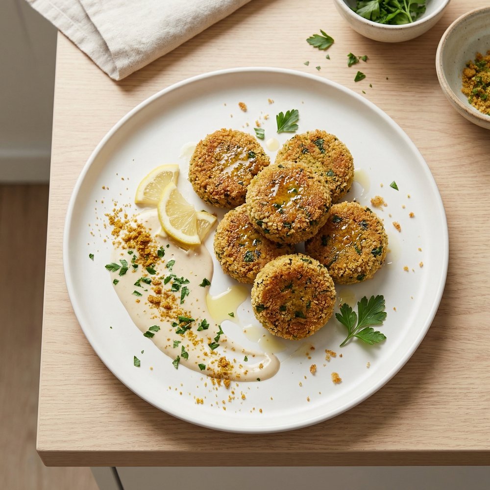 Quick Pan-Fried Falafel Patties