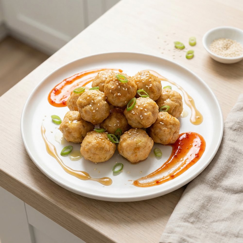 Quick Chinese-Style Fried Chicken Balls