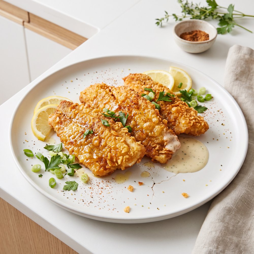 Crispy Fried Striped Bass