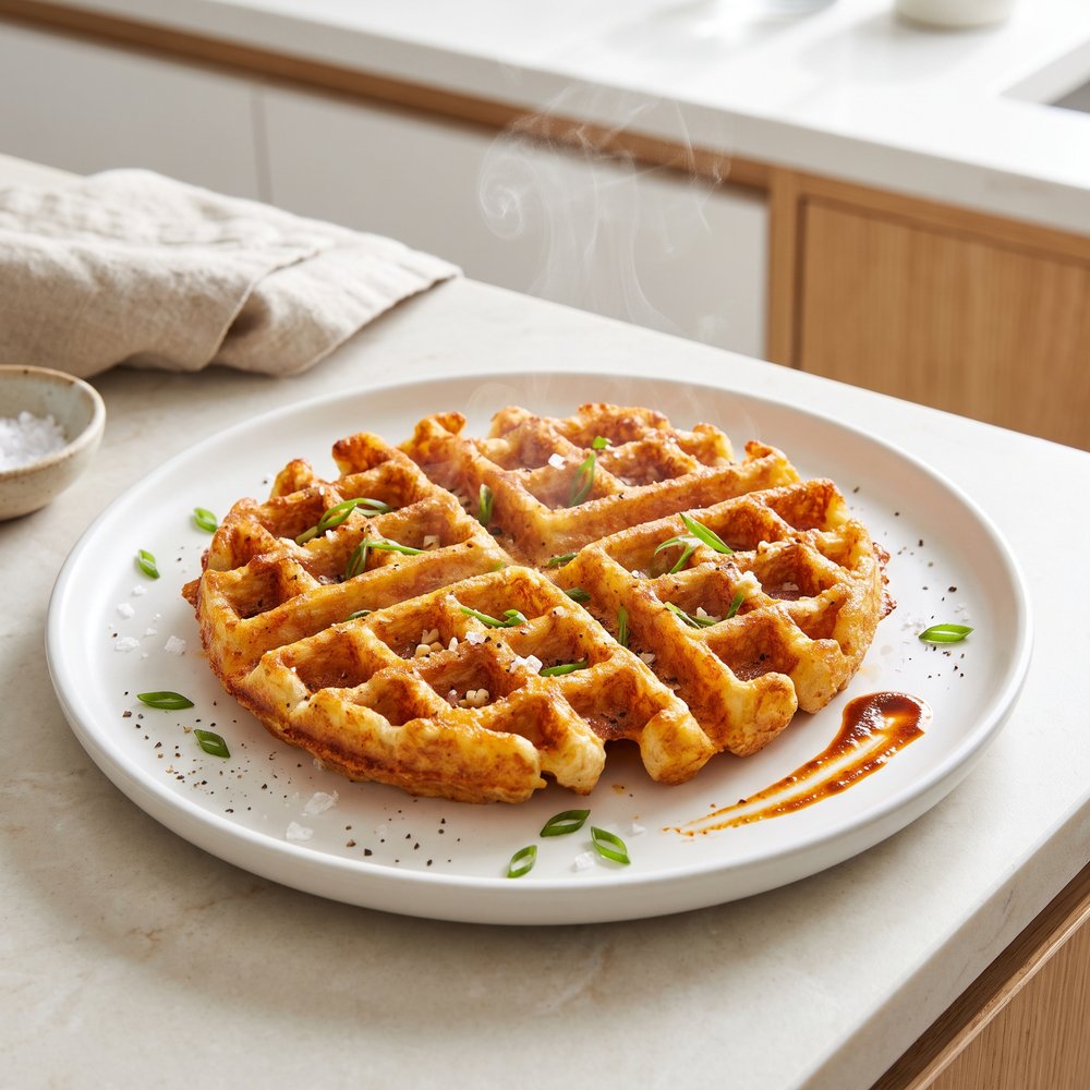 Crispy Hash Brown Waffles