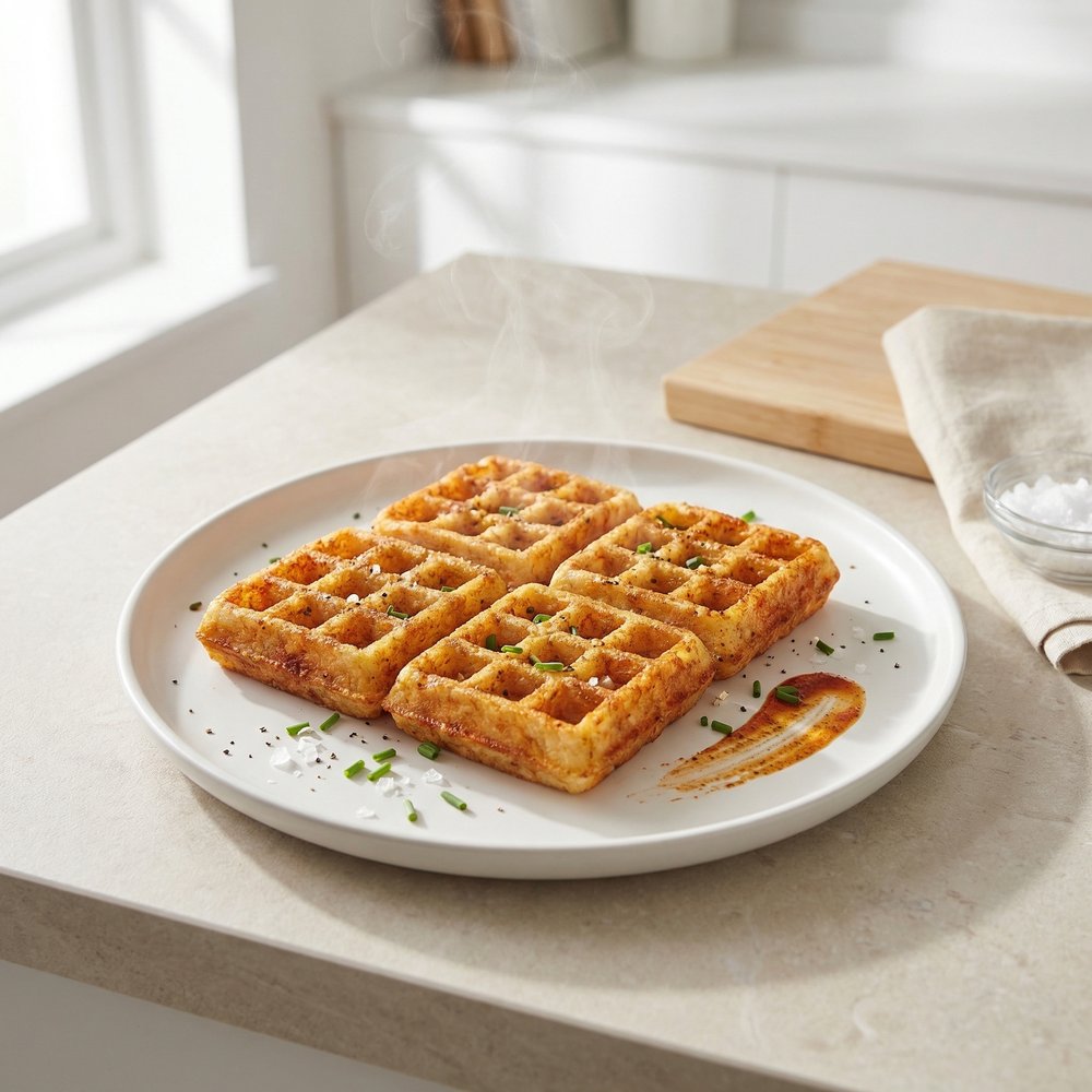 Crispy Hash Brown Waffles
