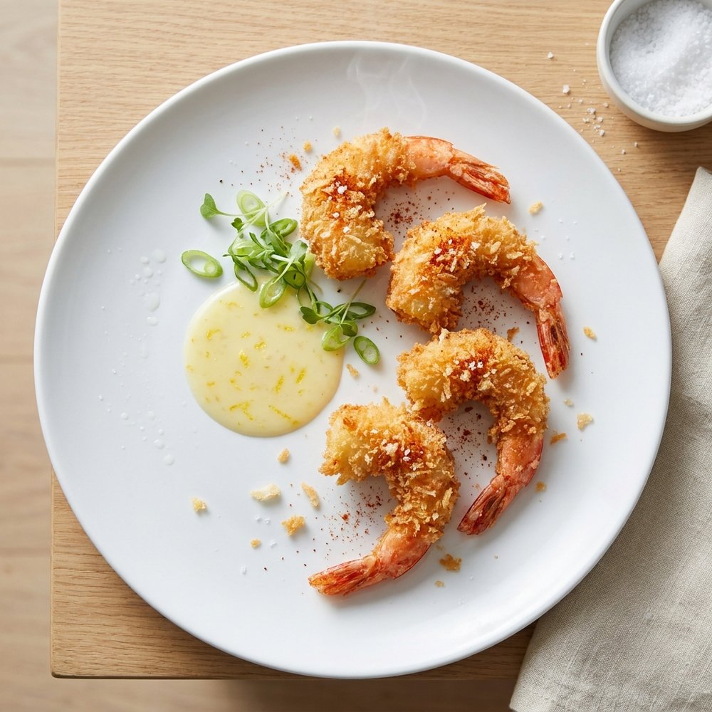 Crispy Japanese Panko Fried Shrimp