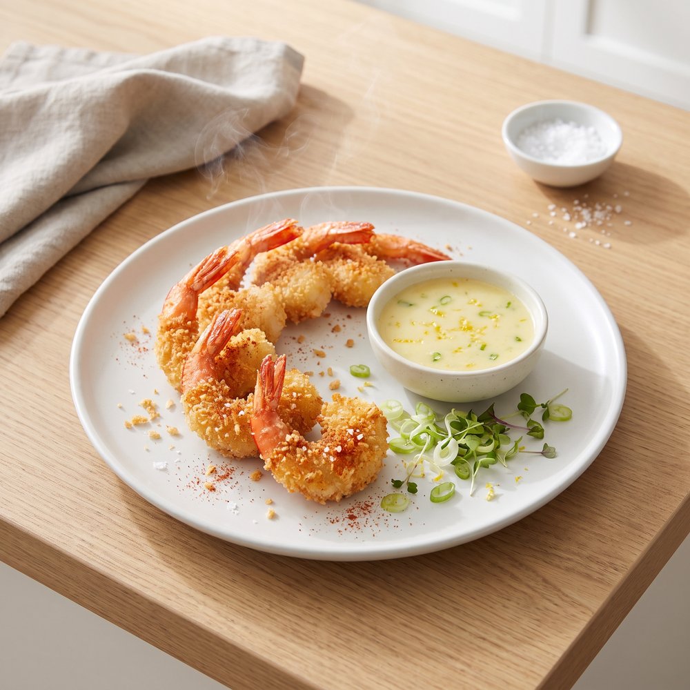 Crispy Japanese Panko Fried Shrimp