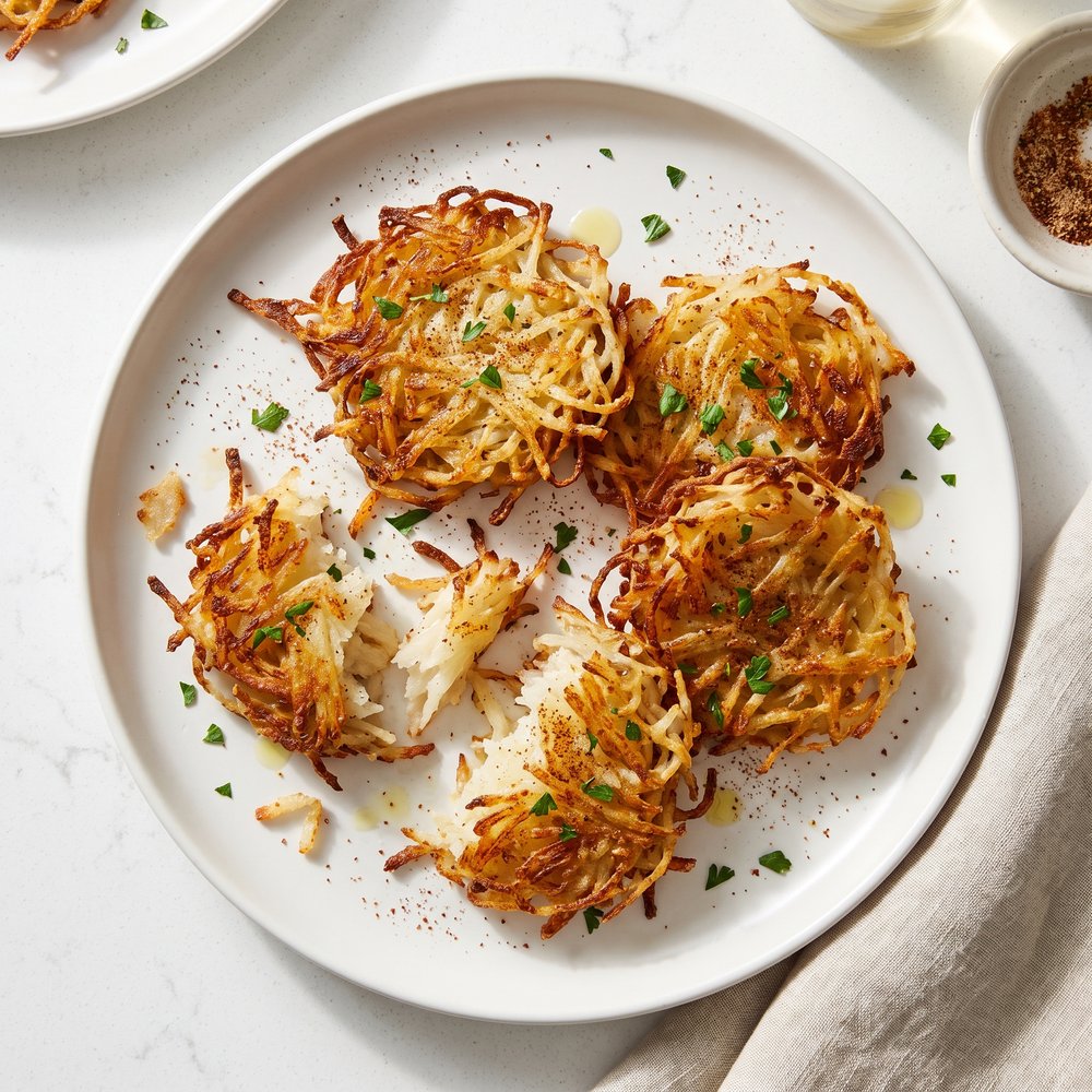 Crispy Jicama Breakfast Hash Browns