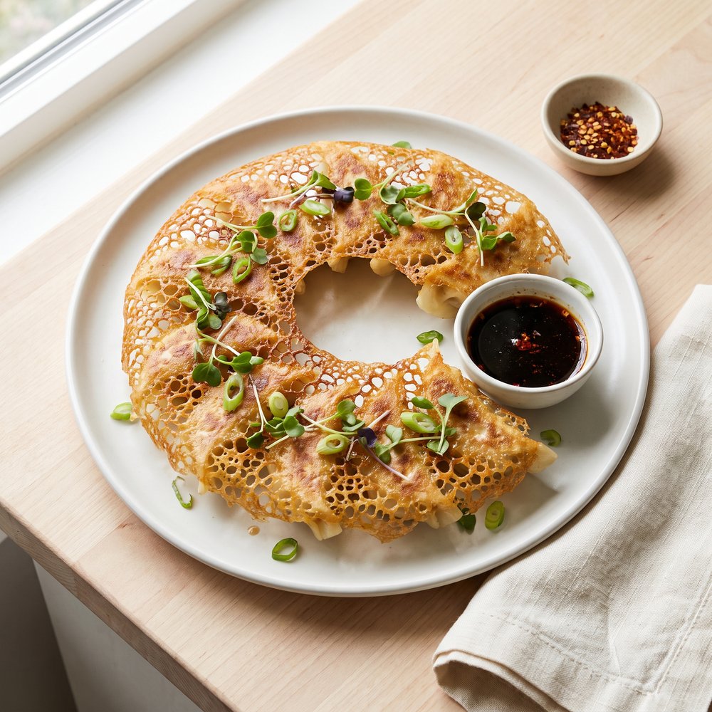 Crispy Lace-Skirt Potstickers