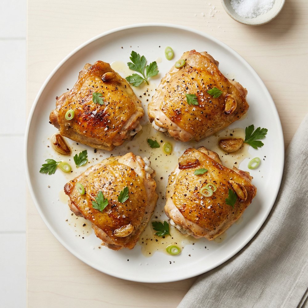 Oven-Roasted Crispy Chicken Thighs