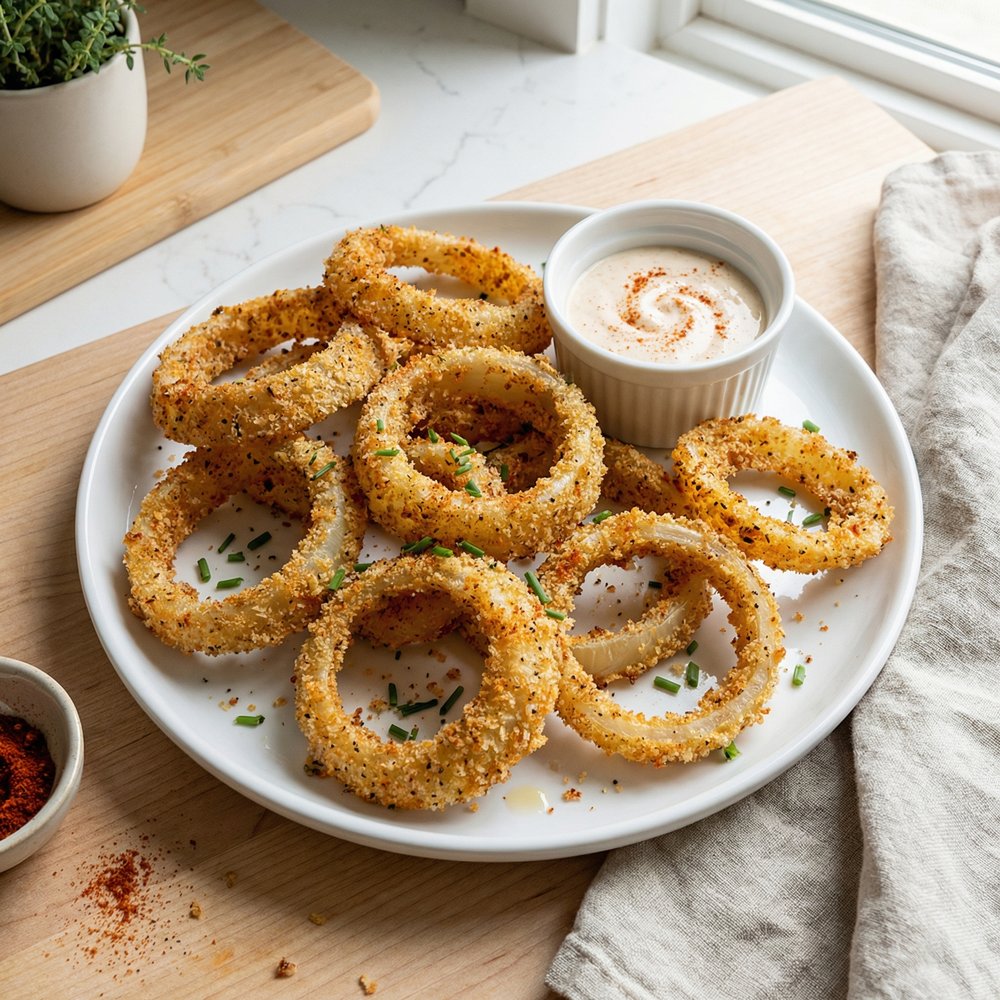 Crisp Baked Onion Rings