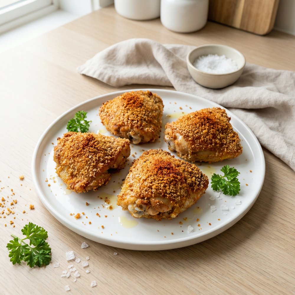 Crispy Baked Chicken Thighs