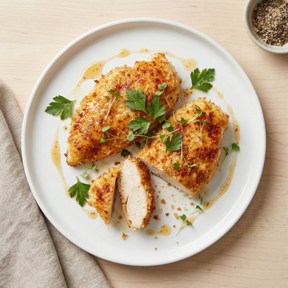 Speedy Crunchy Parmesan Chicken Cutlets