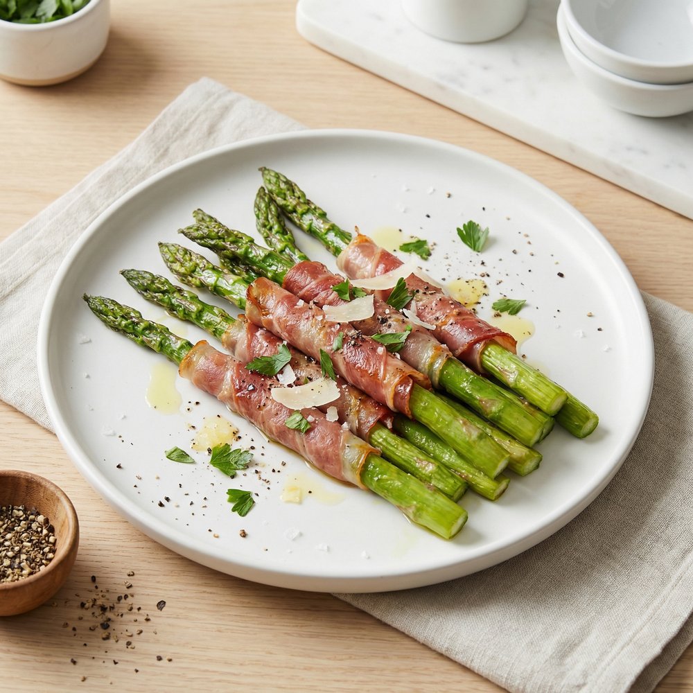 Asparagus Wrapped in Crisp Prosciutto