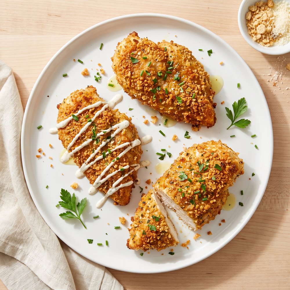 Crispy Ranch-Parmesan Baked Chicken