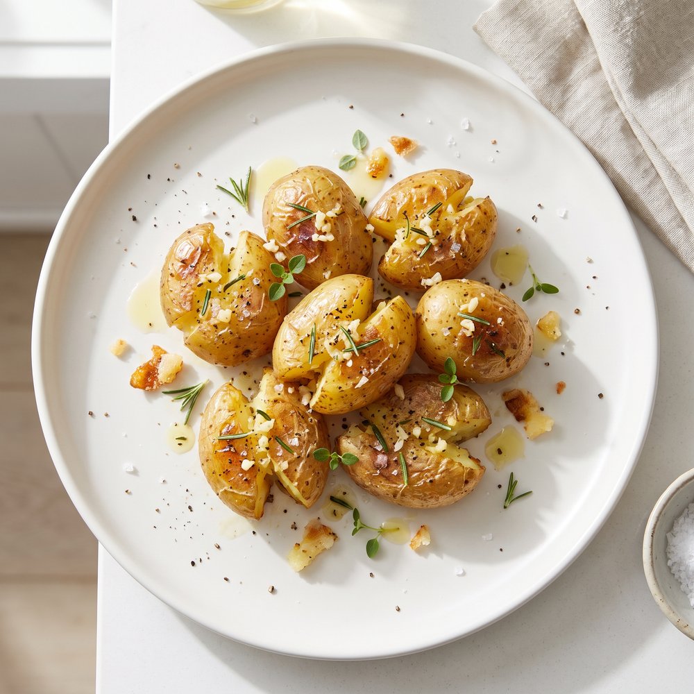 Crispy Rosemary Roasted Baby Potatoes