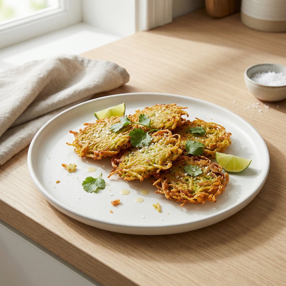 Aranitas (Crispy Shredded Green Plantain Patties)