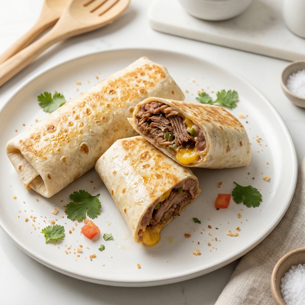 Simple Pork Burritos, Mexican-Style