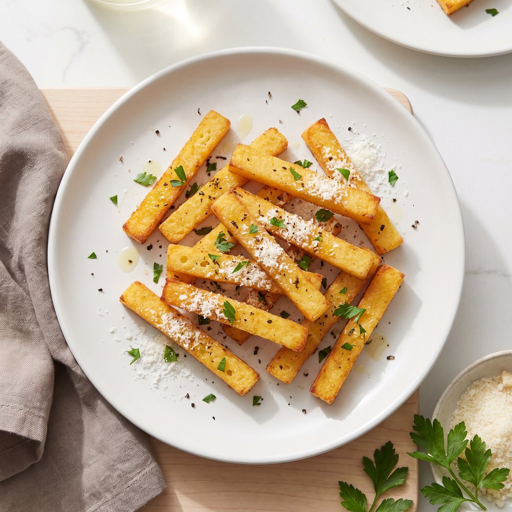 Crispy Truffle Polenta Fries in the Air Fryer