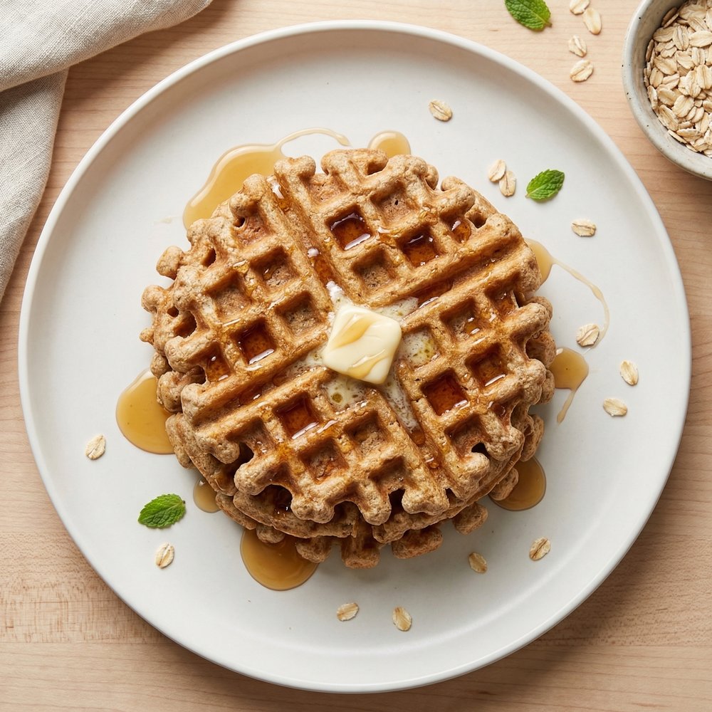 Whole-Grain Oatmeal Waffles