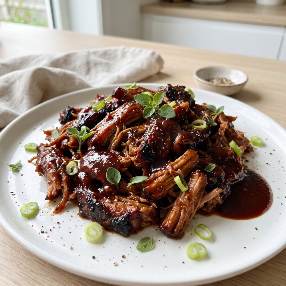Crockpot BBQ Pulled Pork Shoulder