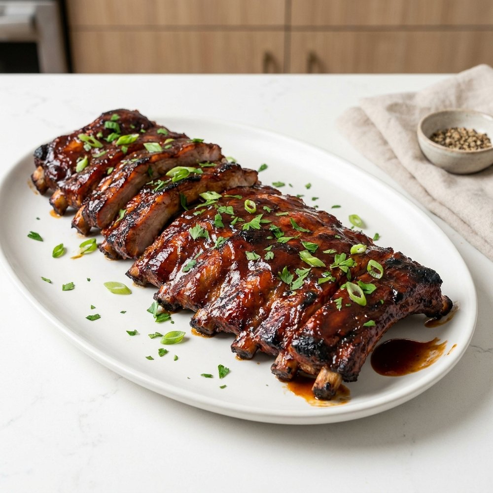 Crockpot Barbecue Baby Back Ribs