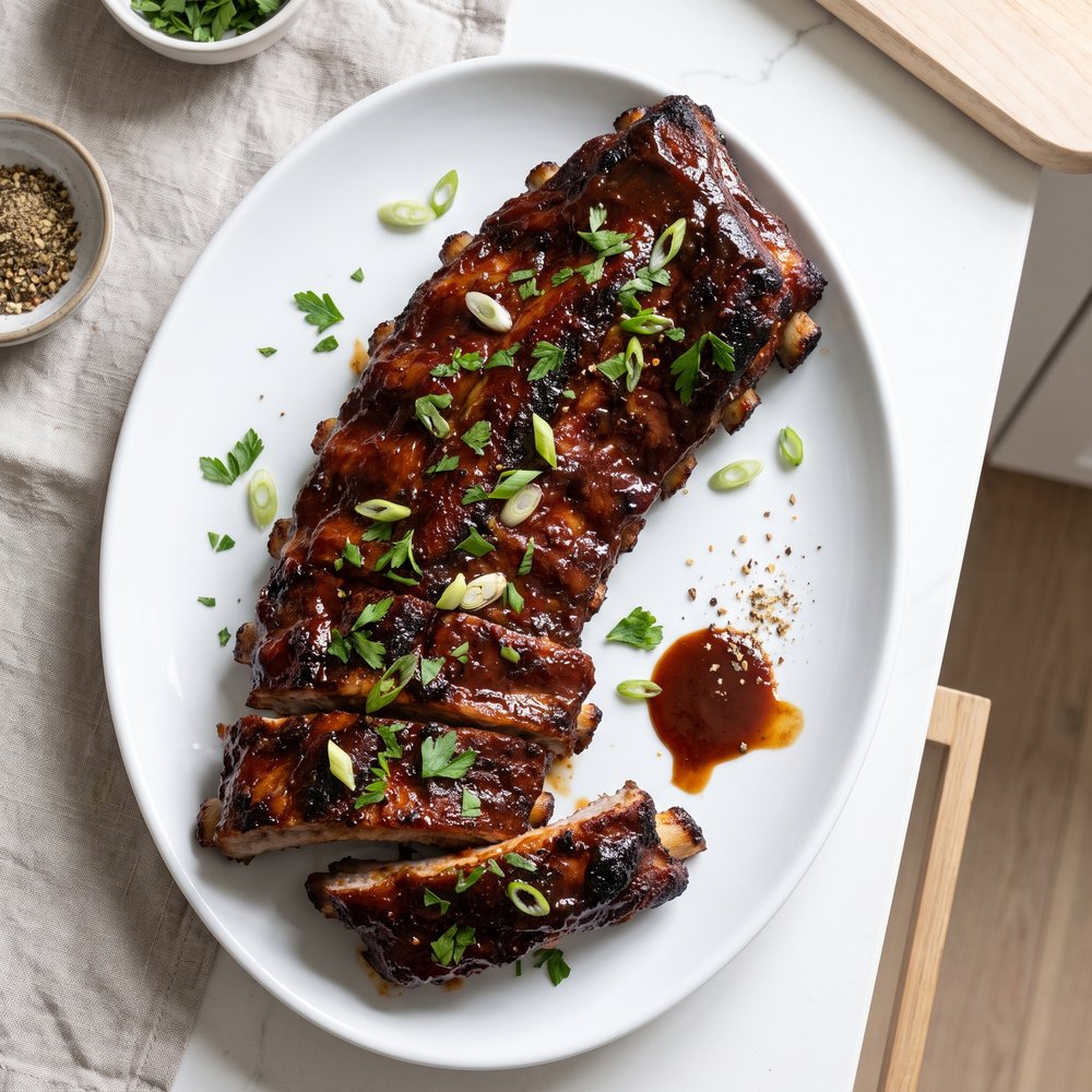 Crockpot Barbecue Baby Back Ribs