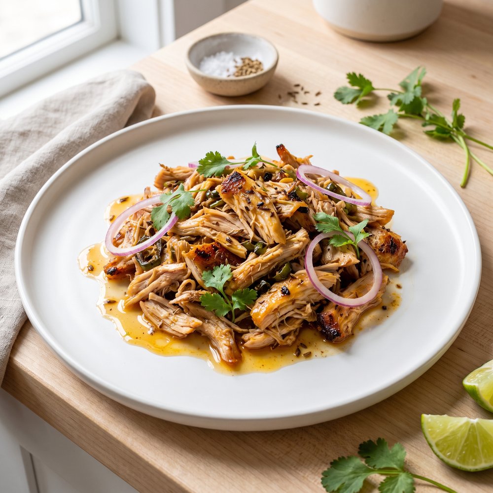 Crockpot Chicken Carnitas